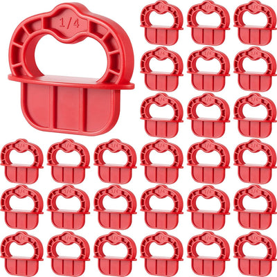 48 Pzas espaciador 1/4pulg cubierta roja compuesto