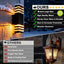 2 Luces LED Cuadradas 15" Exteriores 14W Aluminio IP65