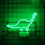 Letrero Neón USB 3 AA Led Decoración Pared Escritorio Dinosaurio