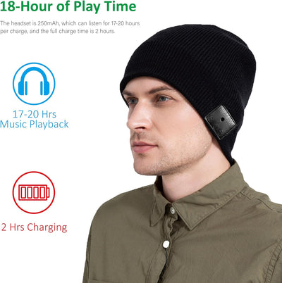 Beanie Bluetooth con micrófono regalo navideño
