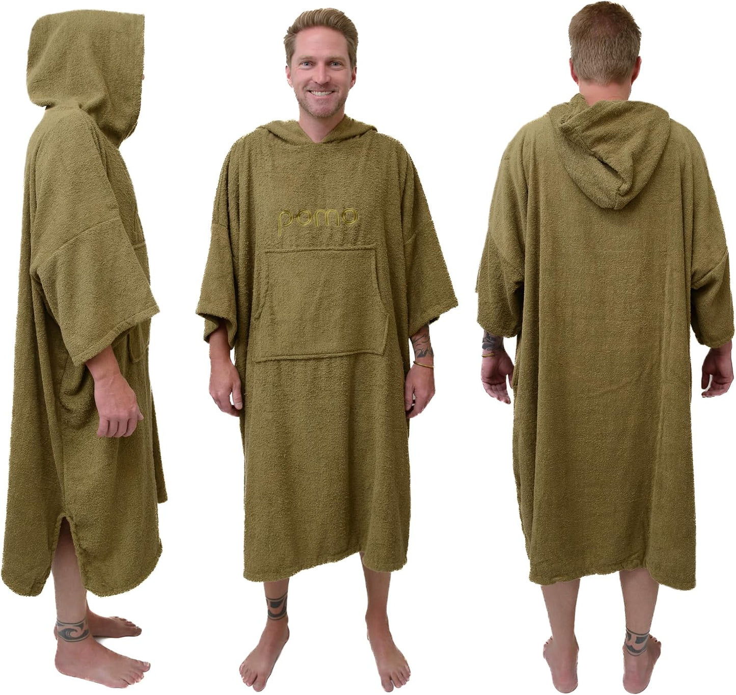 Poncho de surf unisex 100% algodón talla única para adultos