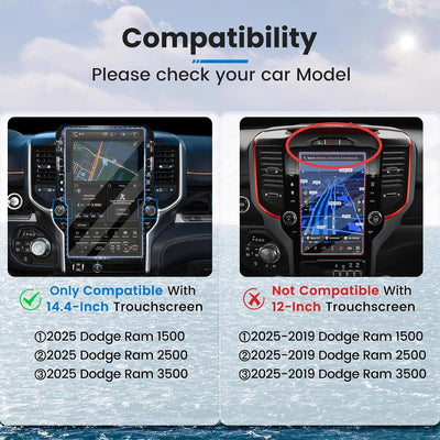 Protector pantalla Dodge Ram 14.4" vidrio templado 9H