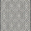 Alfombra decorativa enrejado 2x6ft 1" color carbón