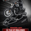 Estriberas anchas motocicleta estilo MX Bobber negro