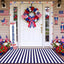 Tapete rústico patriótico 2x3ft para puerta exterior