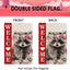 Bandera mapache doble cara patio 12.5x18pulg