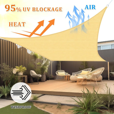 Toldo rectangular transpirable 16x20ft UV bloqueo