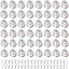48 Pzas Prisma Cristal Facetado 1.2pulg Atrapador Brillo Ventana