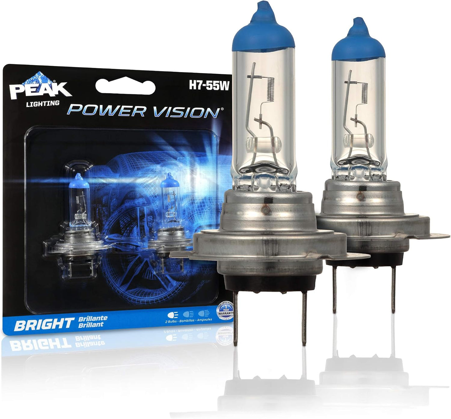 Faros delanteros H7 55W alto rendimiento pack 2