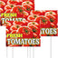 3 Letreros Patio 12x16pulg Tomates Plástico Estacas Metal