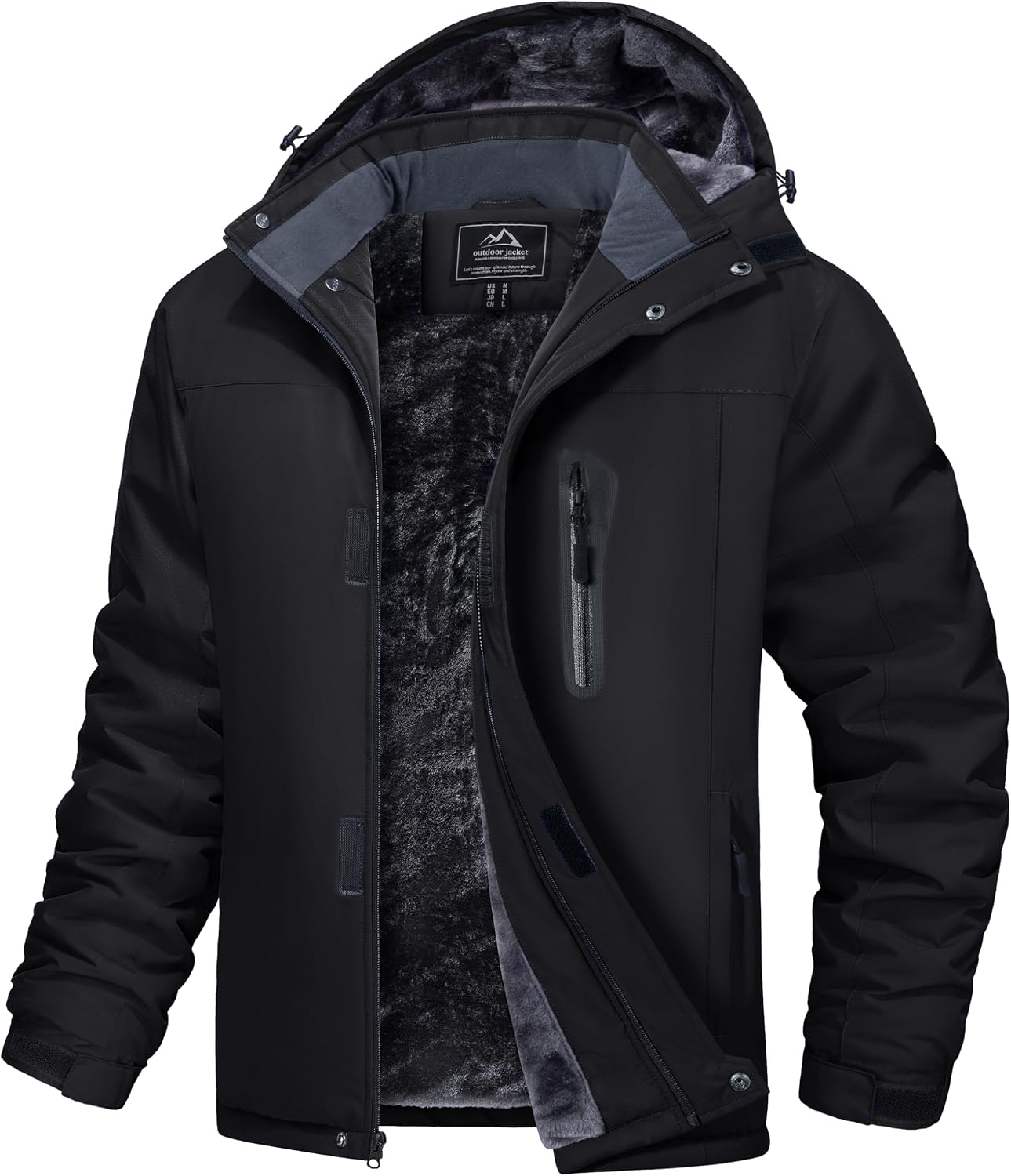 Abrigo Invierno Hombre Impermeable Capucha Esquiar