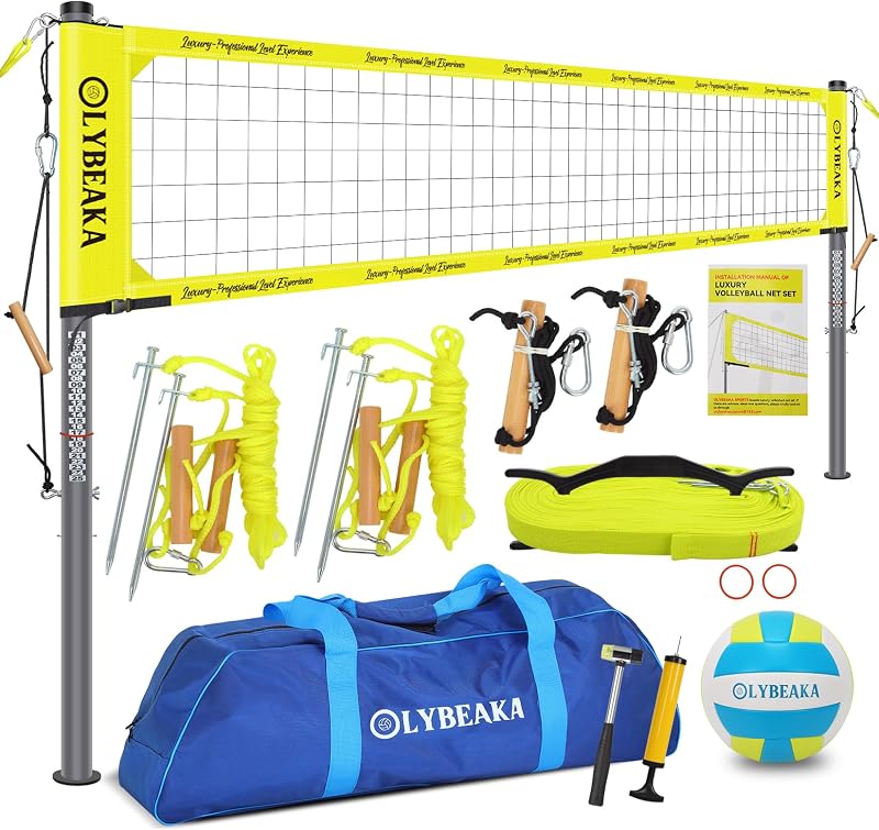 Red voleibol profesional poste aluminio 2" ajustable
