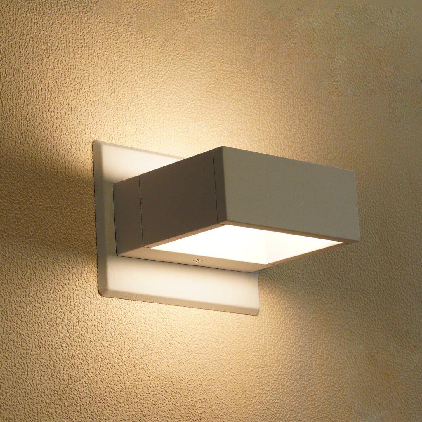 Aplique pared LED aluminio impermeable luces exterior patio
