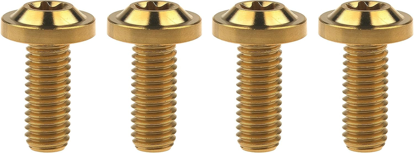 Tornillos Torx Titanio M8x20mm Pack 4 Dorado