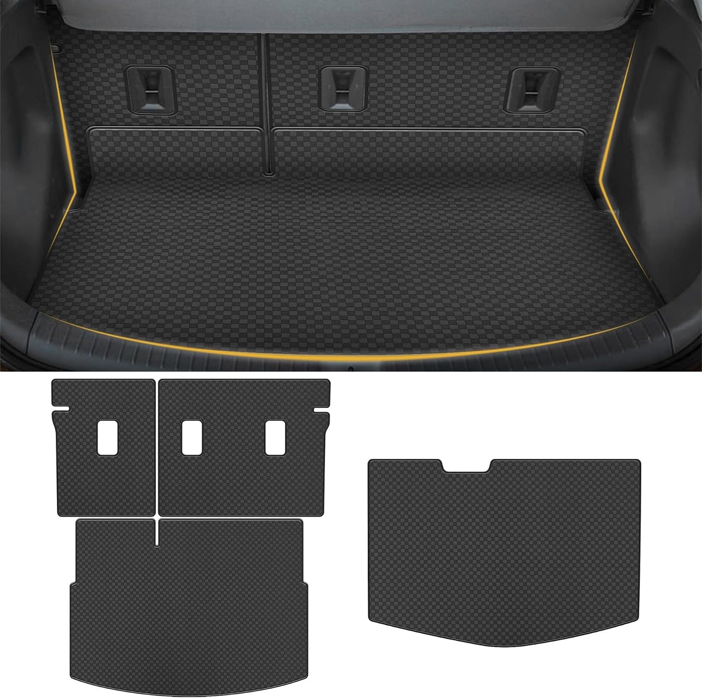 Tapete carga Chevy Bolt EV EUV 2017-25 cuero sintético negro