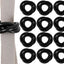 Set 12 Servilleteros Madera Tres Anillos Rústicos Mesa Comedor