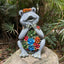 Estatuas rana solar con 8 luces LED para jardín y césped