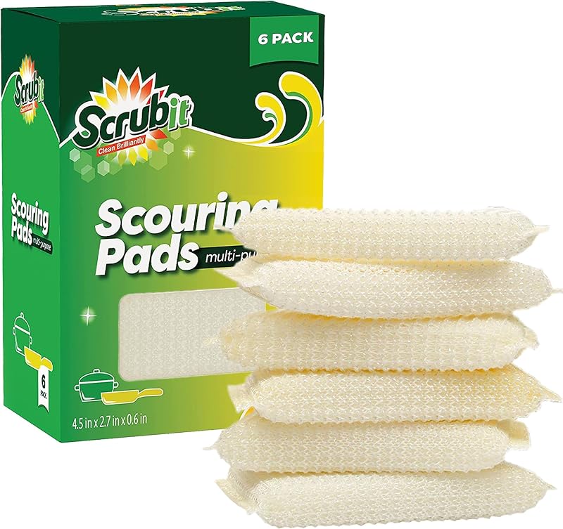 Estropajo multiusos antiarañazos para cocina baño set 6