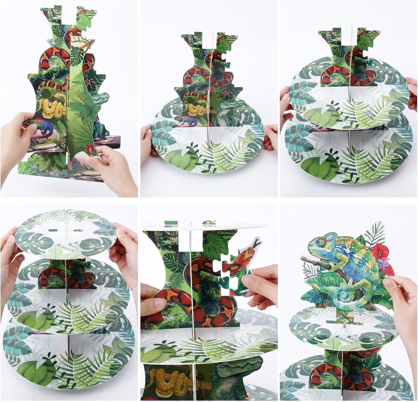 Soporte cupcakes serpiente 25 pzas