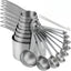 Set 18 Tazas y Cucharas Acero Inox 18/8 para Cocina y Hornear