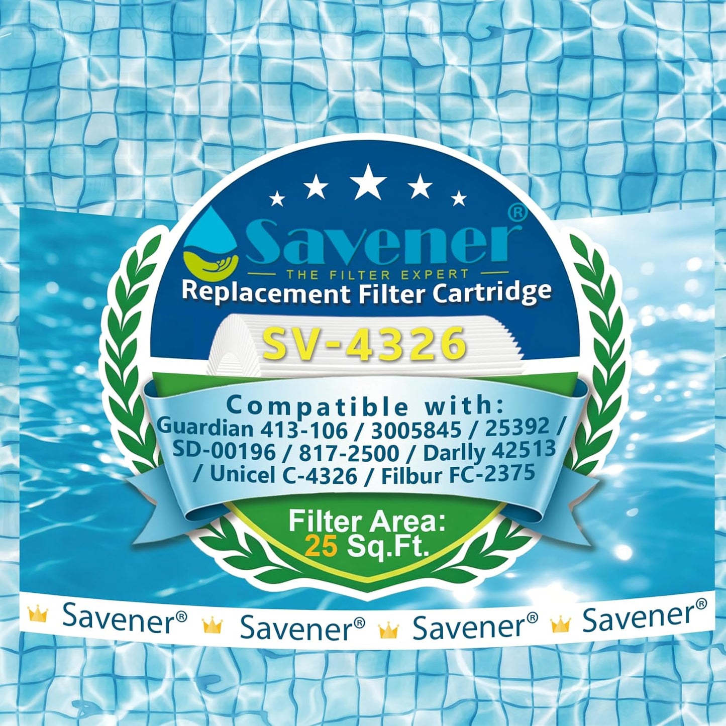 Cartucho filtro spa reemplaza Unicel C-4326 Filbur FC-2375