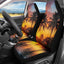 Funda asiento coche diseño palmeras cielo dorado universal
