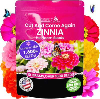 Semillas zinnia para plantar al aire libre 0.35oz