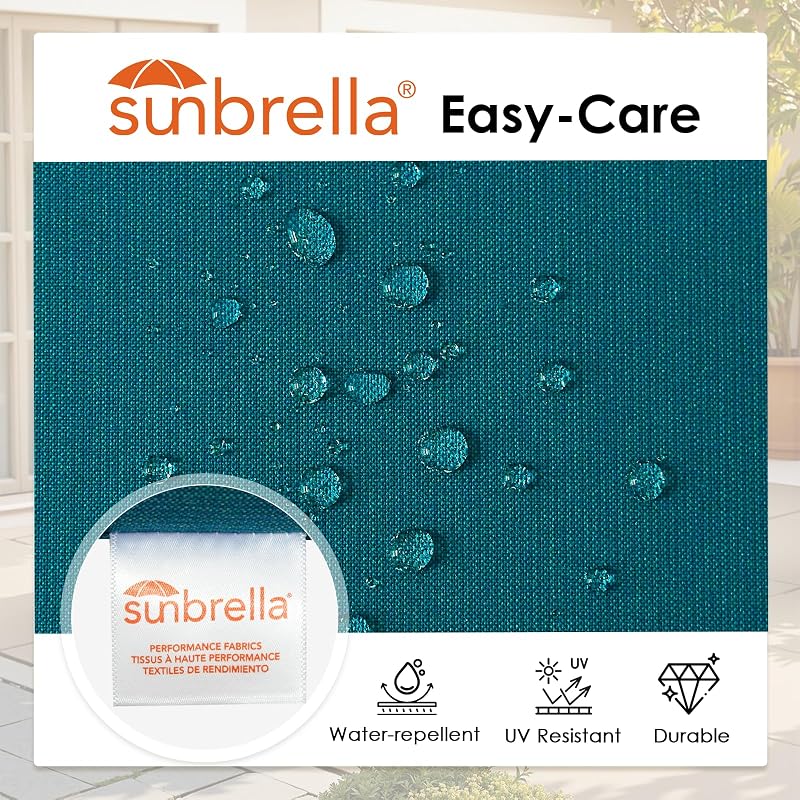 2 Cojines Silla Patio 48x24" Repelente Agua