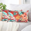 2 Pzas Fundas Cojín Lumbar Impermeables 12x20" Rojo Chile