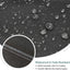 Funda banco almacenamiento exterior 62x30x26" negro