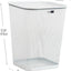 Basurero malla metálica cuadrado 5gal set 2 blanco