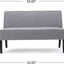 Loveseat Tela Moderna Christopher Knight Home Gris / Negro