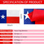 2 Pack Banderas Texas 60ft 40 Pzas Colgantes