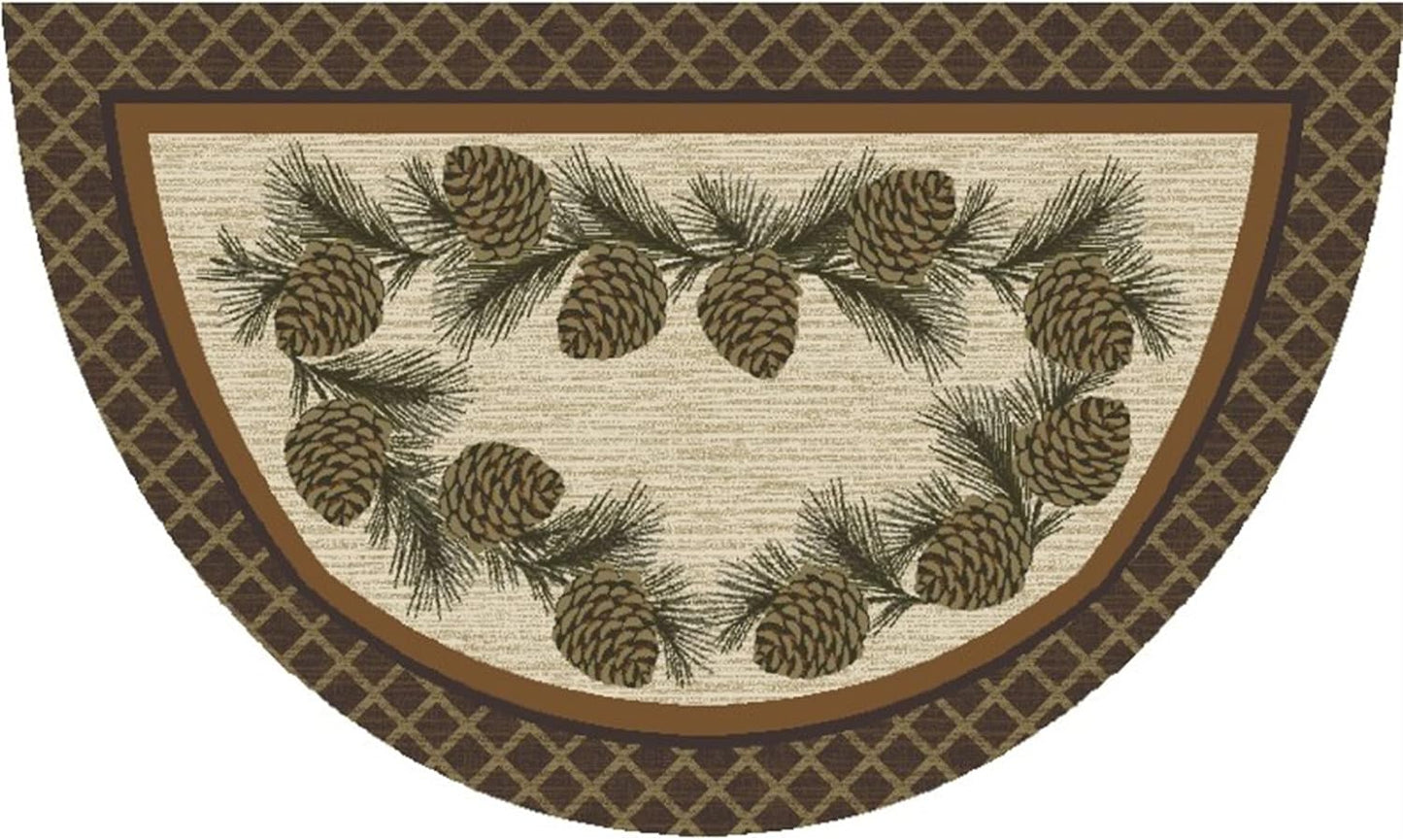 Alfombra antiderrap 19x31" color beige