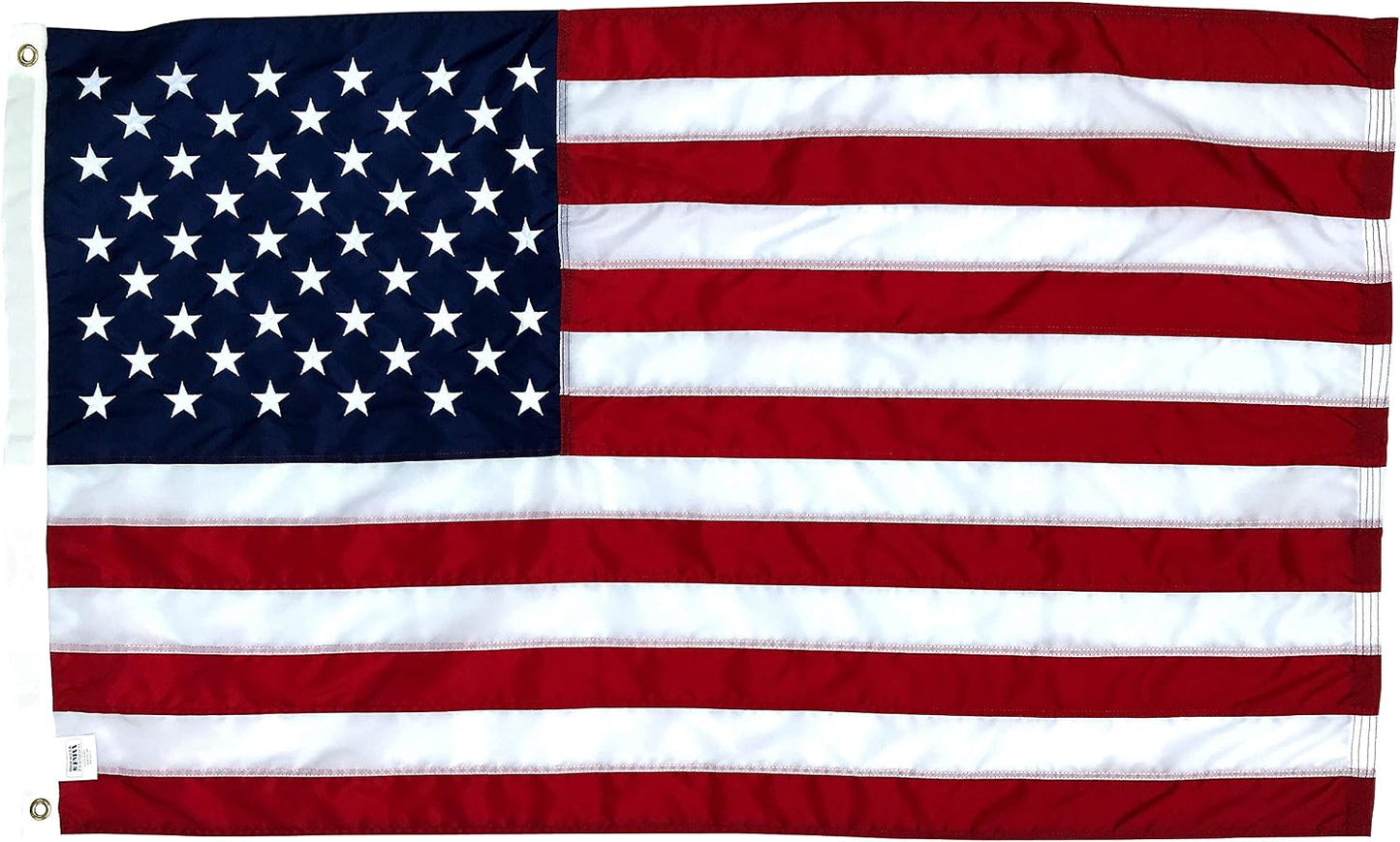 Bandera EE.UU. 2.5x4ft nailon 210D estrellas bordadas