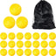 24 Pzas Pelotas Béisbol Amarillo 9pulg Foam
