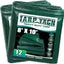 Lona verde impermeable 8x10ft paq 2 polietileno 12mil UV