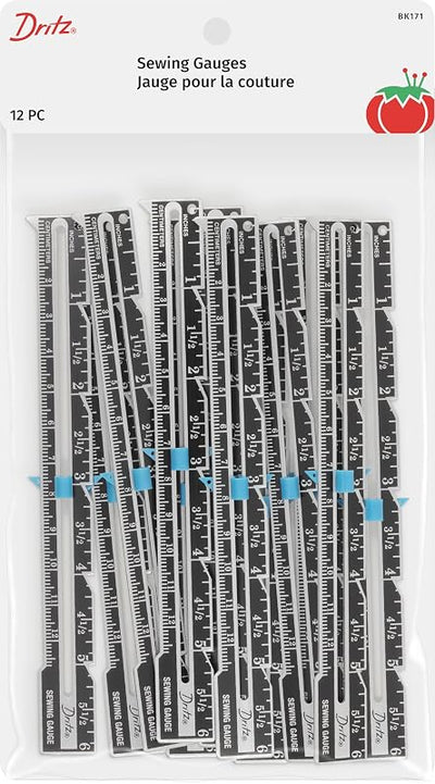 Medidor costura 6pulg set 12 marcadores deslizantes para aula