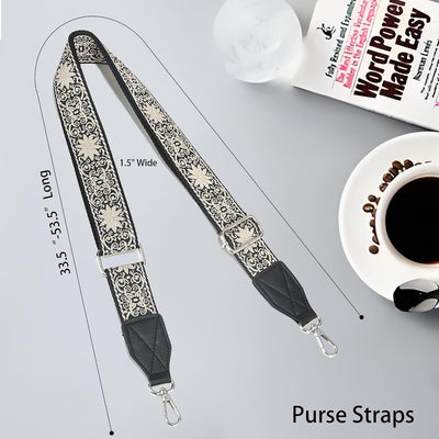 Correa hombro cuero 1.5pulg ajustable retro multipatrón