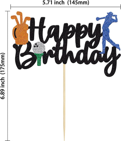 Decoración pastel golf temática deportiva para hombre y niña