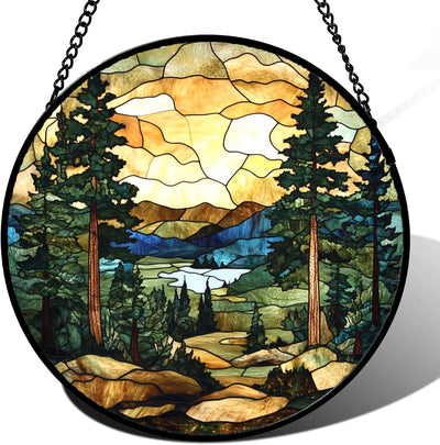 Vidriera colgante para ventana jardín solárium decoración