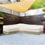 Funda seccional patio forma L 600D impermeable verde