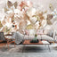 Papel pintado 3D Peony Butterfly para sala y dormitorio