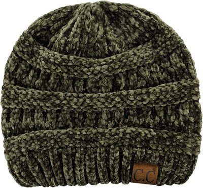 Gorro de punto grueso suave y cálido