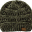 Gorro de punto grueso suave y cálido