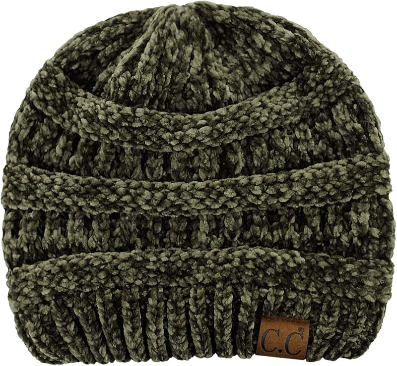 Gorro de punto grueso suave y cálido