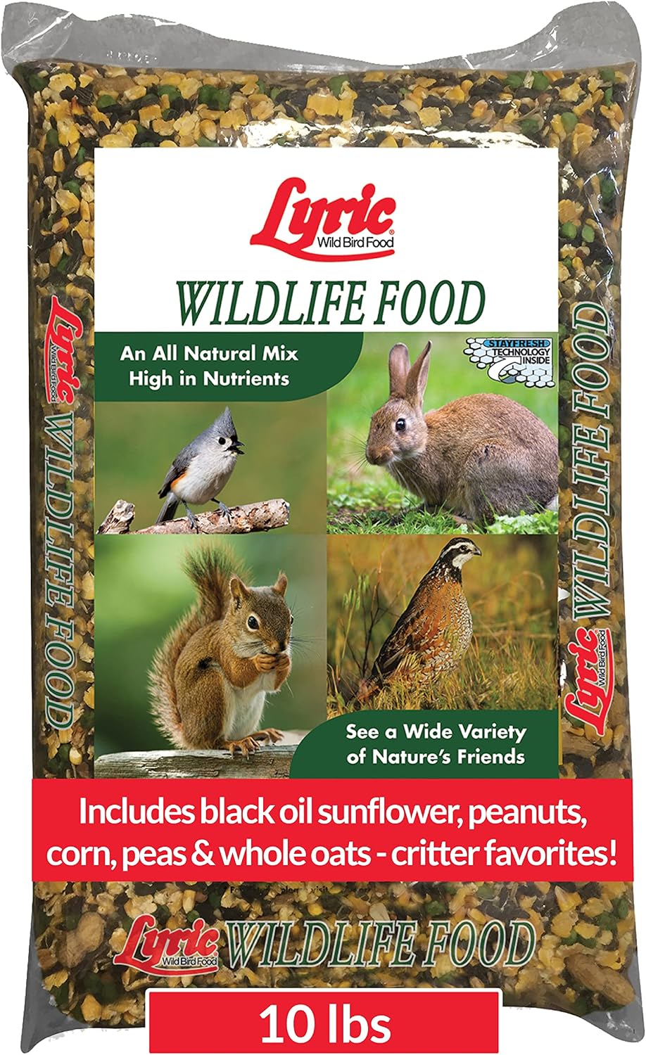 Alimento para ciervos, ardillas, pavos, conejos y aves 10lb