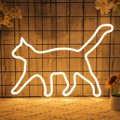 Letrero neón gato decoración pared hogar fiesta regalo