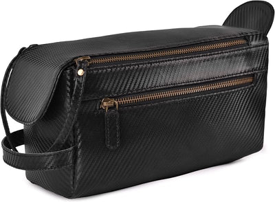 Kit Dopp 2 Negro Carbón para Viaje con Bolsas de Red