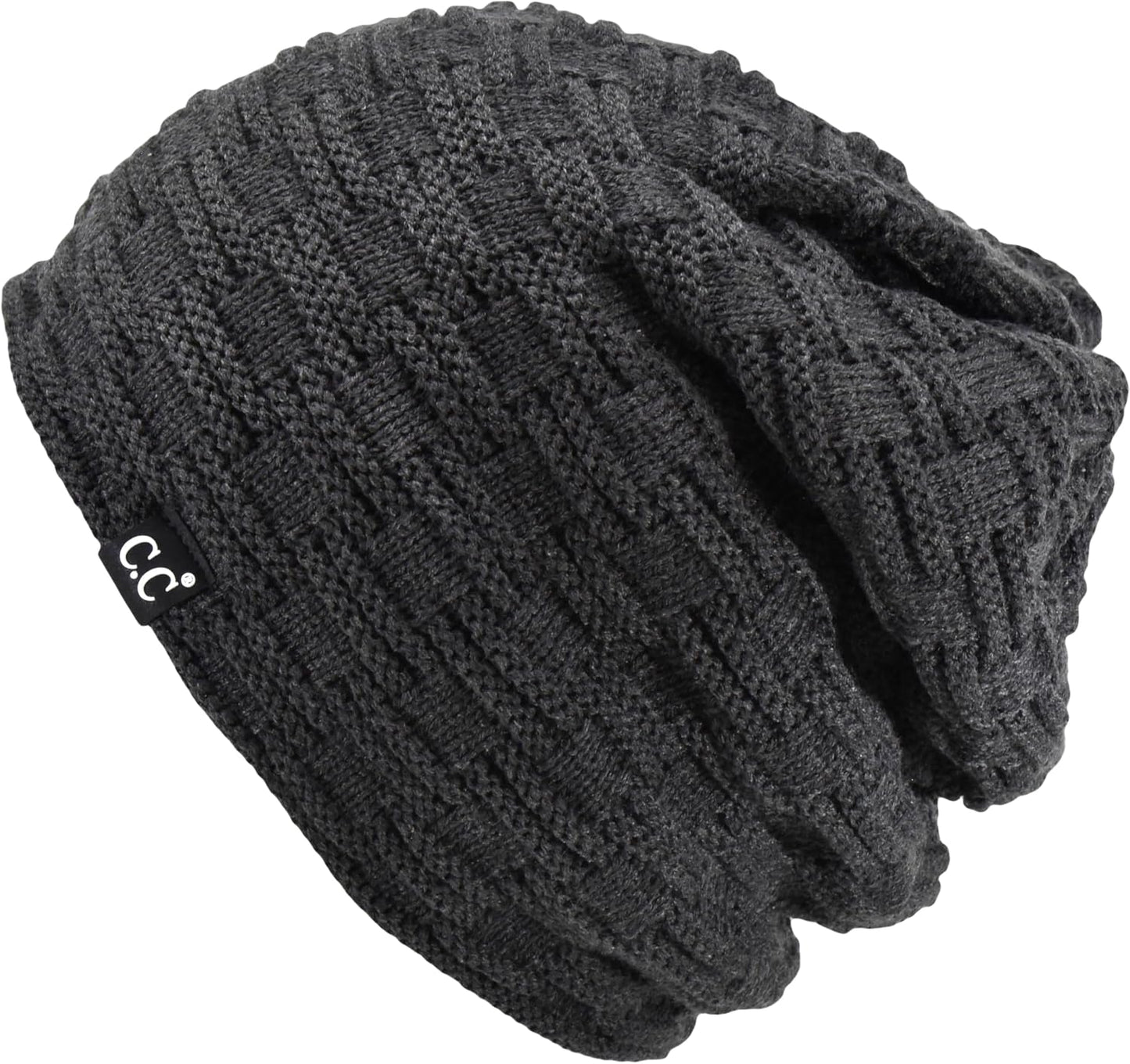 Gorro punto unisex grueso forro polar invierno